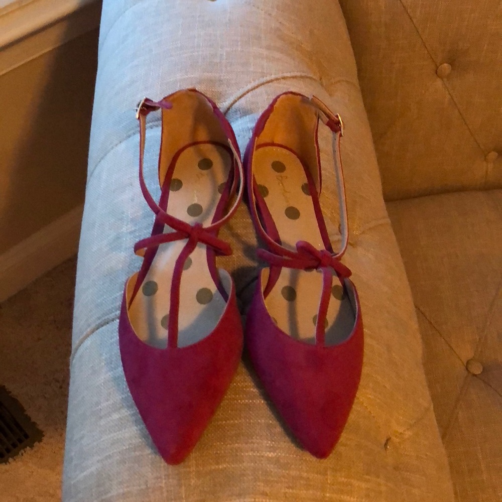 Boden dark pink flats 37